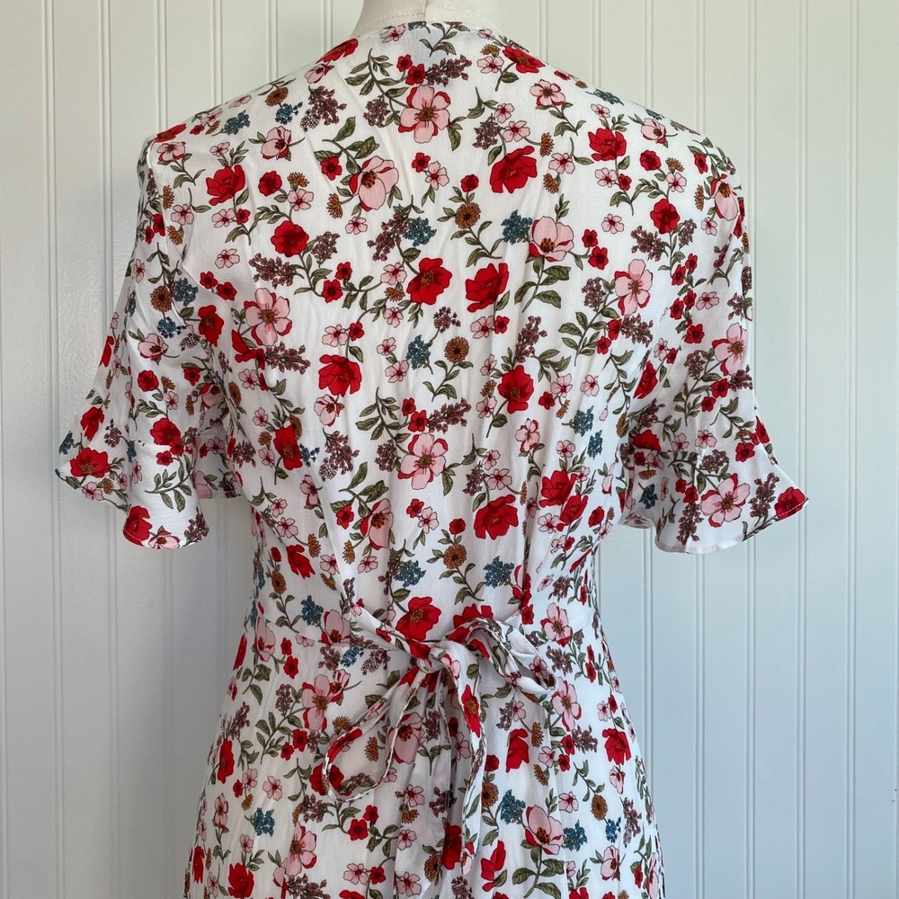 Forever 21 Womens Button Front Floral Cottagecore Maxi Dress Size S Bloomcore - Picture 6 of 12